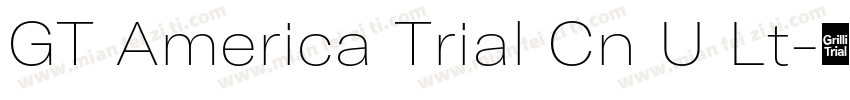 GT America Trial Cn U Lt字体转换